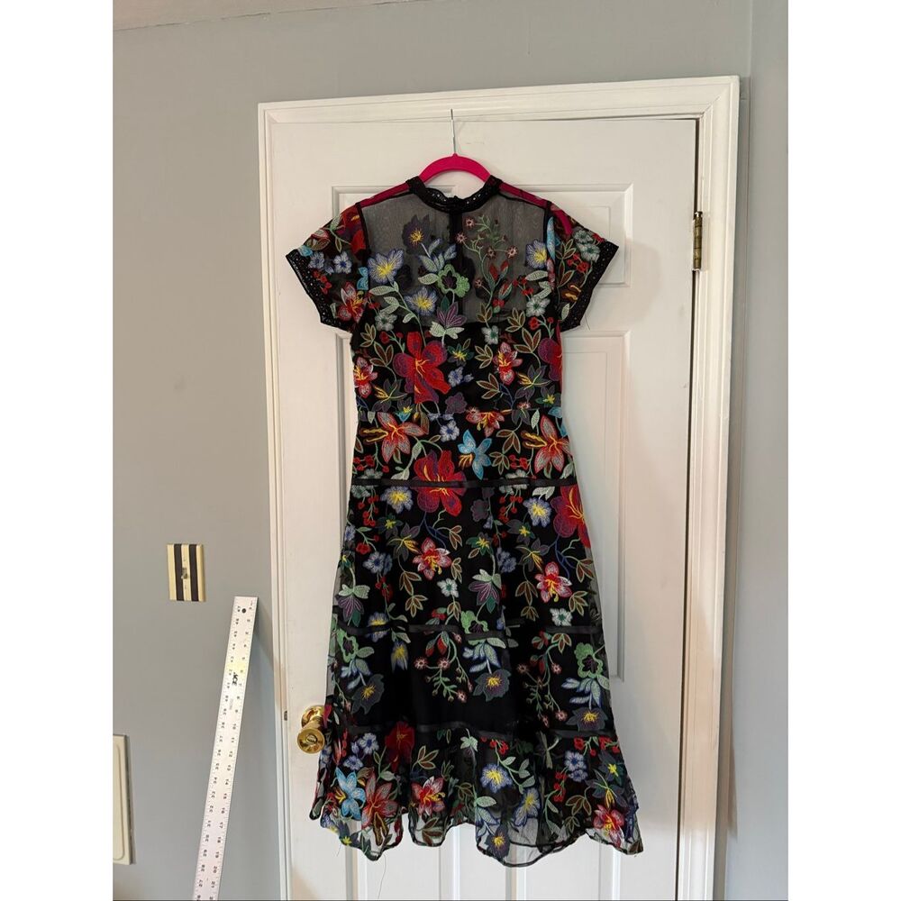 NWOT Anthropologie Vone Janine Embroidered Midi Dress - Picture 4 of 10